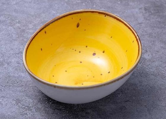 CIQ Certificate Two Tone Color Ceramic Bowl Set 7.5" 6" 5"