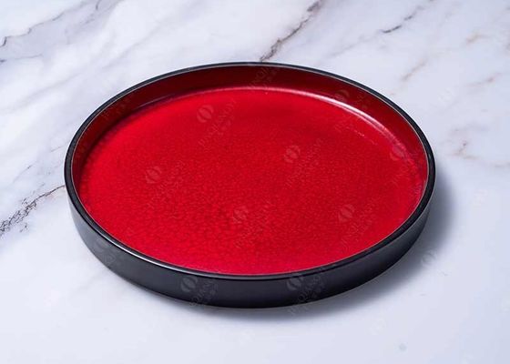 Impact Resistance Straight Ceramic Dinner Plate Microwave Safe