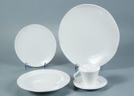 KX Series 20Pcs Irregular White Porcelain Dinnerware Sets