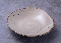Rustic White Glaze Deep Dish Plate 7.5 Inch 8.5 Inch