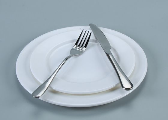 Dĩa ăn tối tự chọn bằng nhựa Melamine trắng không thể vỡ